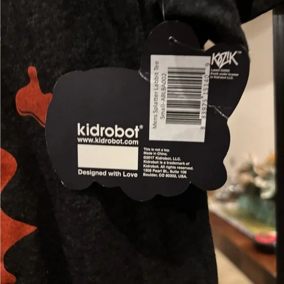 Near Vintage Kidrobot x Frank Kozik Splatter Labbit Graphic Tee - Picture 2 of 7